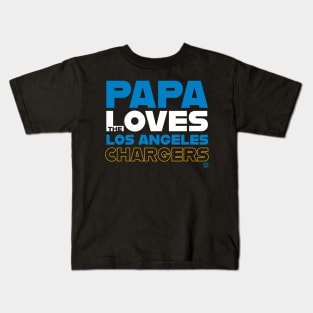 Papa Loves the Los Angeles Chargers Kids T-Shirt